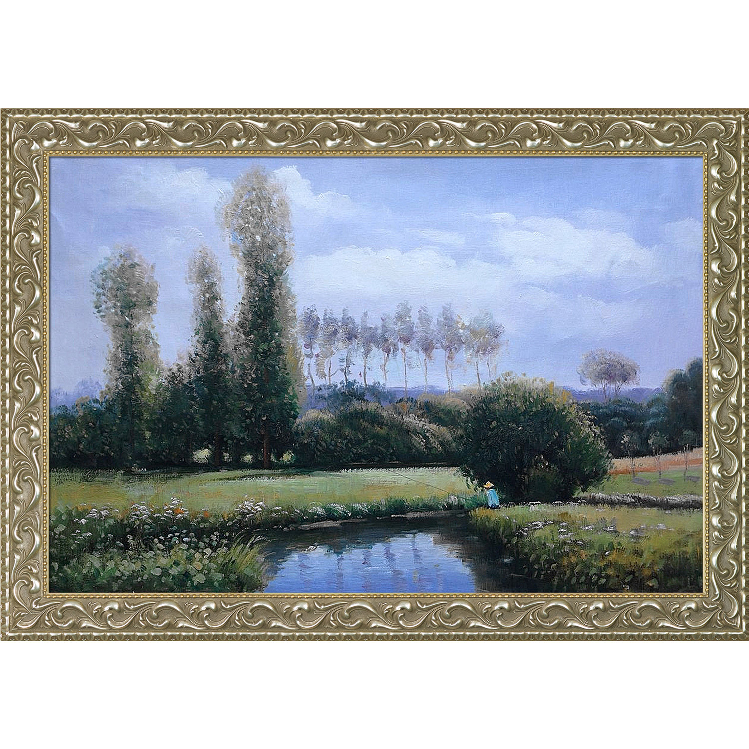 Tori Home View at Rouelles Le Havre' by Claude Framed Painting